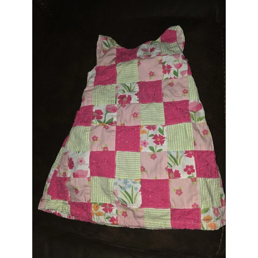 Gymboree‎ layette line in full bloom floral patchwork dress size 12 18 months